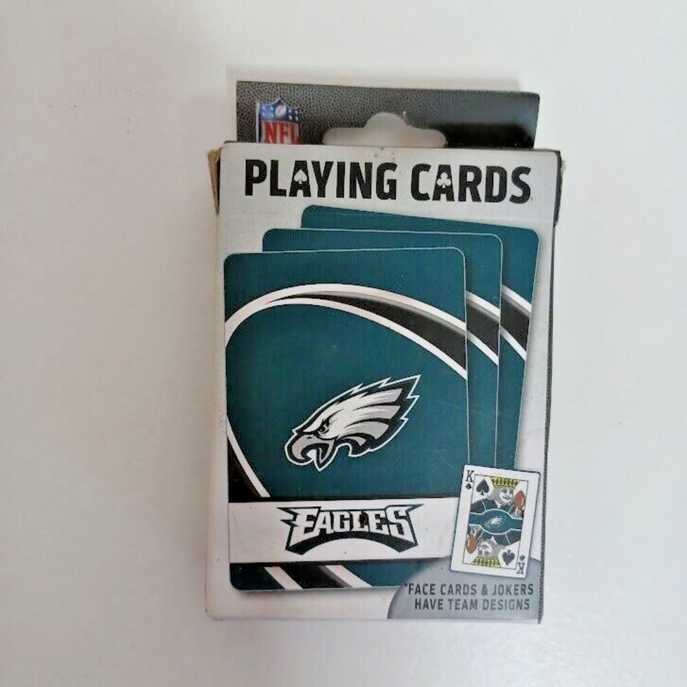 Officially Licensed NFL Philadelphia Eagles Playing Cards 54 Card Deck Go Birds!